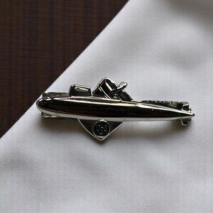Submarine Tie Clip By Balfour With USS Emblem